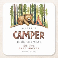 Eine kleine Waldcamping-Babyparty