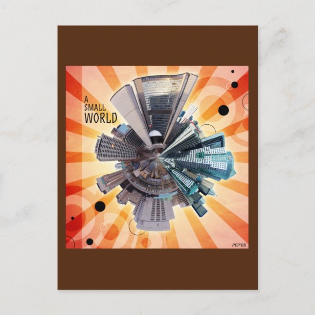 Eine kleine Welt Postkarte (Vorderseite)