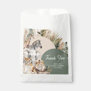 Eine kleine Wild One Safari Animals Kinderdusche Geschenktütchen
