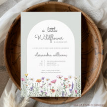 Eine kleine Wildblume Babydusche