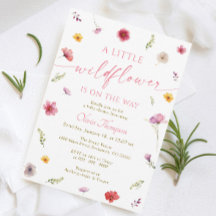 Eine kleine Wildblume Babydusche