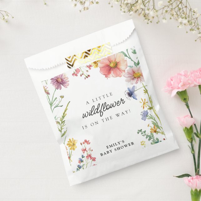 Eine kleine Wildblume Babydusche Geschenktütchen (Versiegelt)