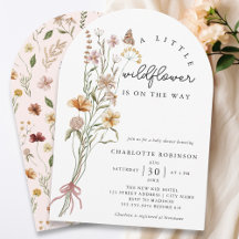 Eine kleine Wildblume Boho Arch Girl Babydusche