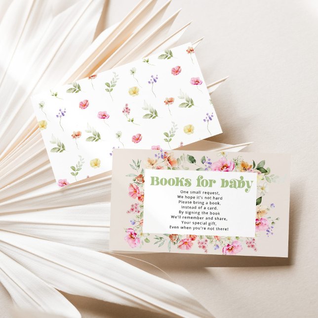 Eine kleine Wildblume Bücher für Babytickets Begleitkarte (Von Creator hochgeladen)
