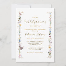 Eine kleine Wildblume Garden Boho Girl Babydusche