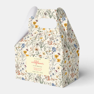 Eine kleine Wildblume Girl Babydusche Geschenkschachtel