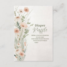Eine kleine Wildblume Girl Diapper Raffle