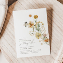 Eine kleine Wildblume Girls Floral Geburtstagspart