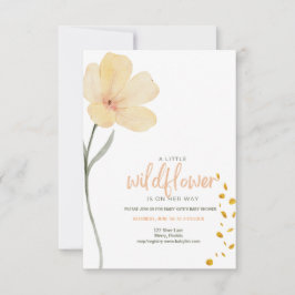 Eine kleine Wildblume ist unterwegs Einladung