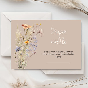 Eine kleine Wildblume mit Baby-Duschkarte Begleitkarte