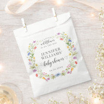 Eine kleine Wildblume rustikale Babydusche Süßigke