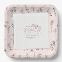 Eine kleine Wildblume zum Thema Rosa-Babydusche