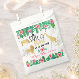 Eine kleine wilde ist auf dem Weg Mädchen Babydusc Geschenktütchen