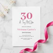 Eine Kleinigkeit Älter Pinke 30. Geburtstagsfeier