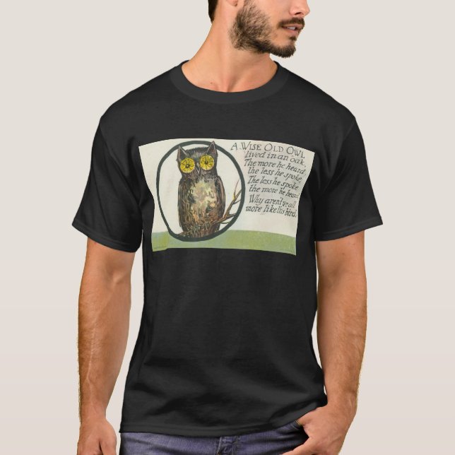 eine kluge alte Eule T-Shirt (Vorderseite)