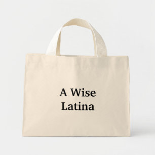 Eine kluge Latina-Tasche Mini Stoffbeutel