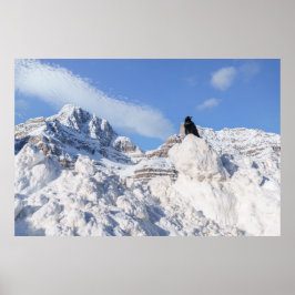 Eine Kneipe am Crowfoot Mountain Alberta Kanada Poster