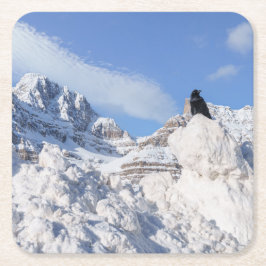 Eine Kneipe am Crowfoot Mountain Alberta Kanada Rechteckiger Pappuntersetzer