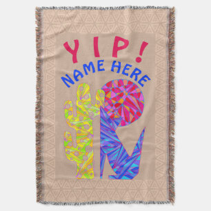 Eine Kojote-Wolf-bunte südwestliche Entwurfs-Wüste Decke