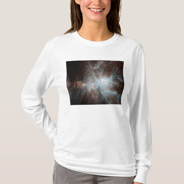 Eine Kolonie heißer junger Sterne im Orionnebel T-Shirt (Vorderseite)