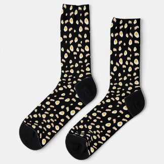 Eine Kombination aus niedlichen Eiern und Eiermust Socken