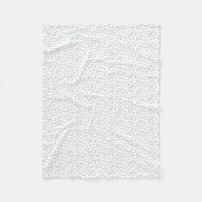 Eine komplett weiße, funkellose Oberfläche füllt d Fleecedecke (Vorderseite)