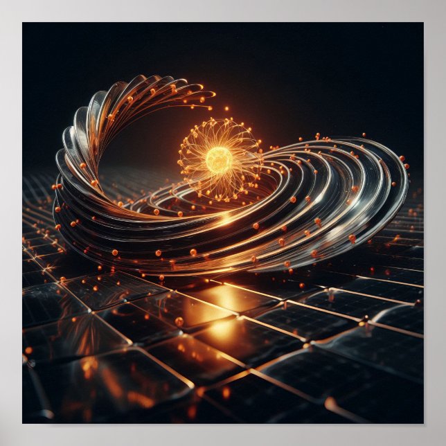 Eine komplexe Verschmelzung von Kunst und Wissensc Poster (Vorne)