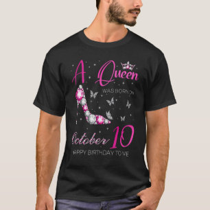 Eine Königin wurde am 10. Oktober 10. Oktober 1999 T-Shirt