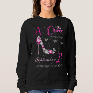 Eine Königin wurde am 27. September 2009 Geboren Sweatshirt