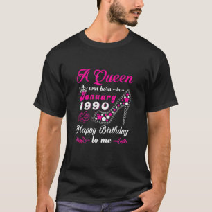 Eine Königin wurde im Januar 1990 High Heel 32. T-Shirt