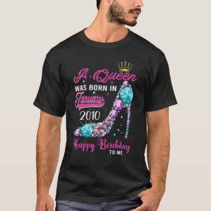 Eine Königin wurde im Januar 2010 13. Geburtstag 1 T-Shirt