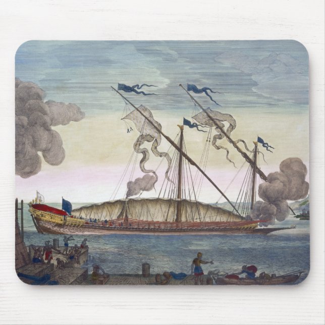 Eine königliche Galeere (spanisch oder Mousepad (Vorne)