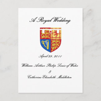 Eine königliche Hochzeit Postkarte