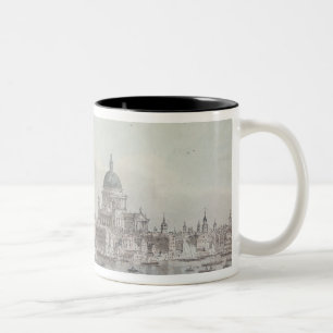 Eine Kopie des Teils eines Zeichnens durch Zweifarbige Tasse