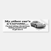 Eine Korvette anderen Autos