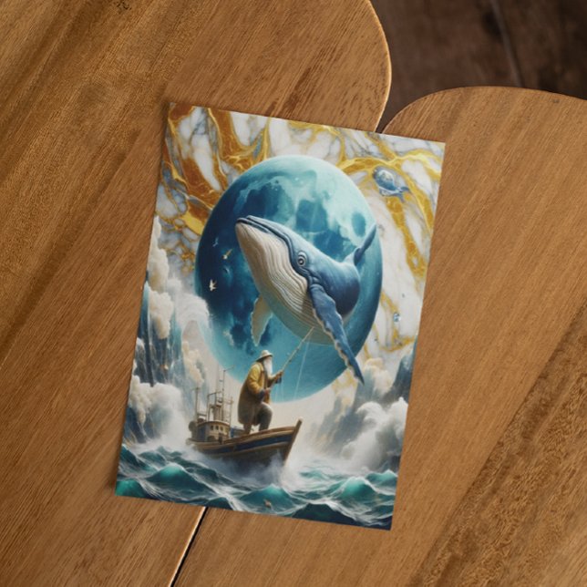 Eine kosmische Fischerei Postkarte (Von Creator hochgeladen)