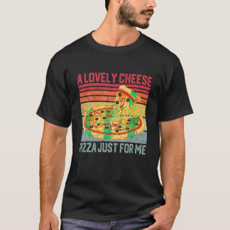 Eine köstliche Käse Pizza für mich Retro Funny Chr T-Shirt