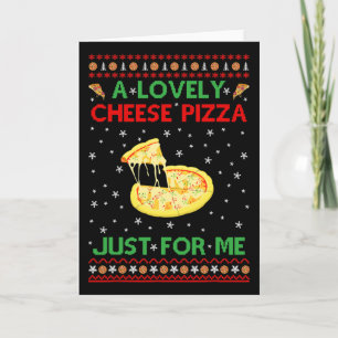 Eine köstliche Käsepizza Alone Fun Kevin X-mas Zuh Karte