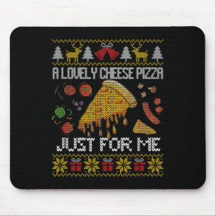 Eine köstliche Käsepizza für mich allein Zuhause C Mousepad