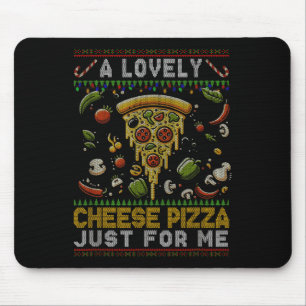 Eine köstliche Käsepizza für mich allein Zuhause C Mousepad