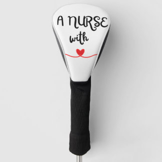 Eine Krankenschwester mit Herz-Golf-Cover Golf Headcover