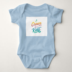 Eine Krone für einen König Baby Strampler