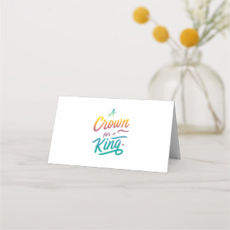 Eine Krone für einen König Platzkarte