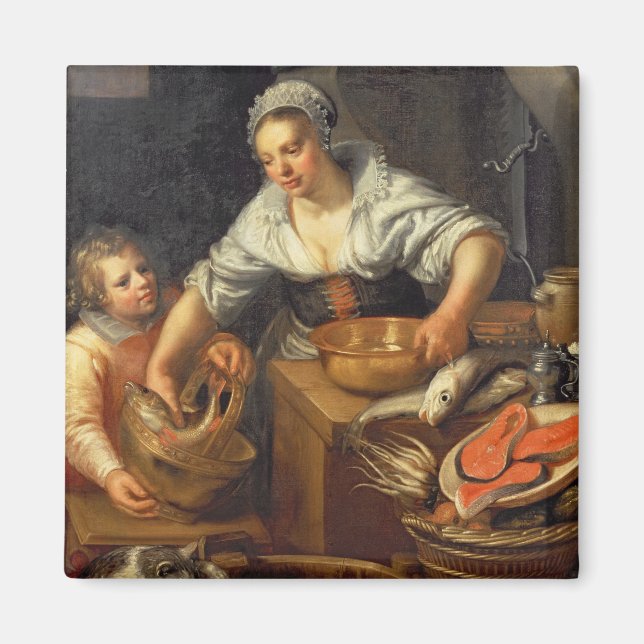 Eine Küchenszene Magnet (Vorne)