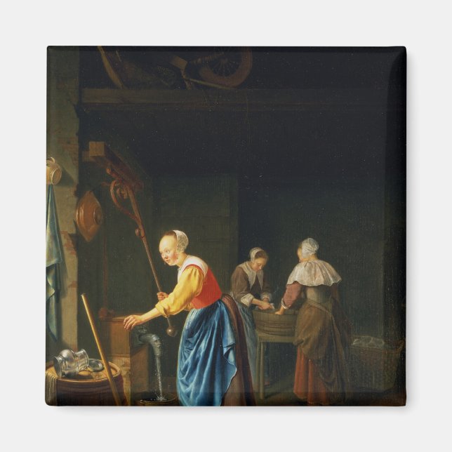 Eine Küchenszene Magnet (Vorne)