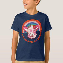 Eine Kuh aß meinen süßen Slogan T-Shirt