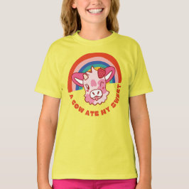 Eine Kuh aß meinen süßen Slogan T-Shirt