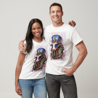 eine Kuh mit einer atemberaubenden Kopfhaut, gesch T-Shirt