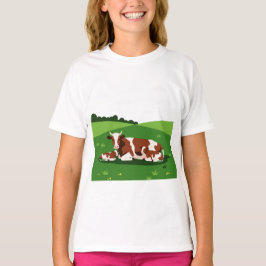 Eine Kuh und zwei Kälber T-Shirt