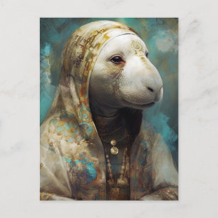 Eine Kundenkarte Postkarte